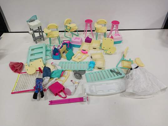 Lot of Assorted Barbie Furniture & Accessories image number 1