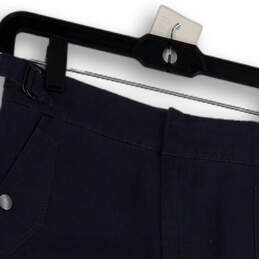 NWT Womens Blue Slash Pockets Voyager Linen Bermuda Shorts Size 0 alternative image
