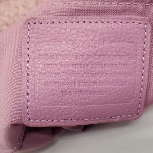 Coach Small Pink Shearling Leather Crossbody Bag AUTHENTICATED image number 4