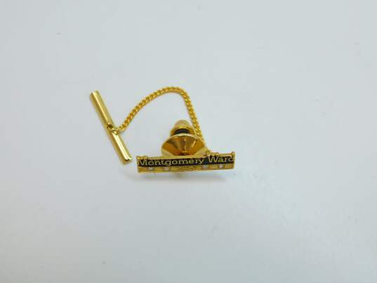10K Yellow Gold Diamond Accent Montgomery Ward 30 Year Service Pin 3.4g image number 2