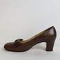 Amalfi Women's Dark Brown Leather Pumps Size 7 image number 2