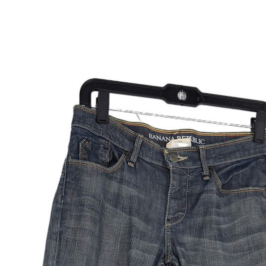 Womens Blue Denim Medium Wash Pocket Stretch Skinny Leg Jeans Size 2 image number 3