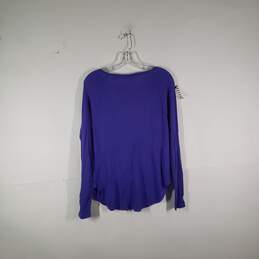 NWT Womens Round Neck Long Sleeve Pullover T-Shirt Size Medium alternative image