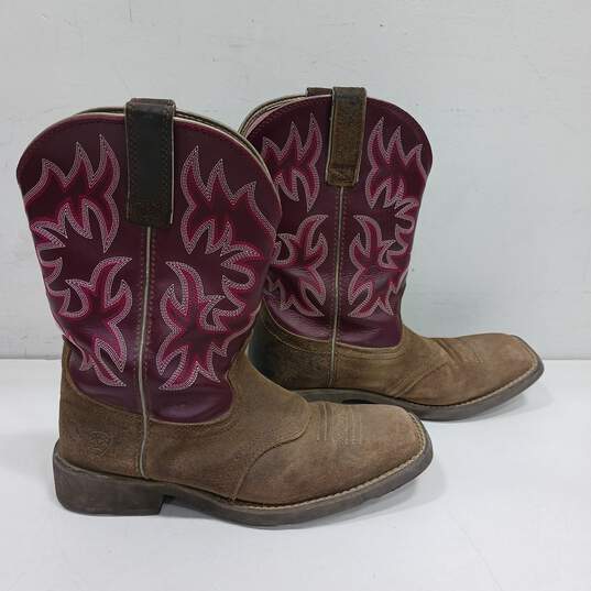 Ariat Women's Purple Cowboy Boots Size 7 image number 4