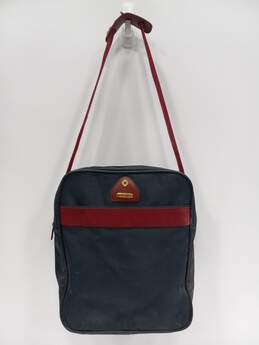 Samsonite Port-of-Entry 1 Navy Blue And Red Carry On Tote/Messenger Bag