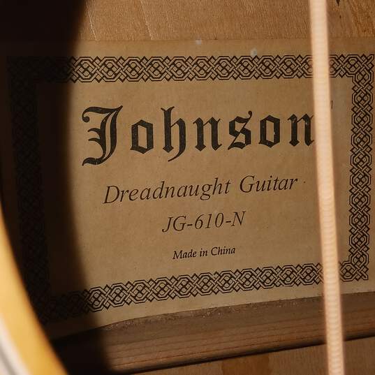 Johnson JG-610-N Dreadnaught Acoustic Guitar image number 5
