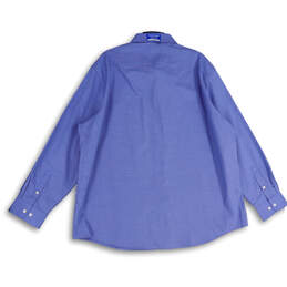 NWT Mens Blue Stretch Long Sleeve Spread Collar Button-Up Shirt Size 34/38 alternative image
