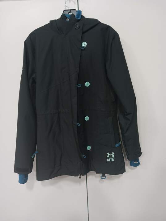 Under Armour Parka Style Hooded Full Zip Winter Jacket Size Small image number 1