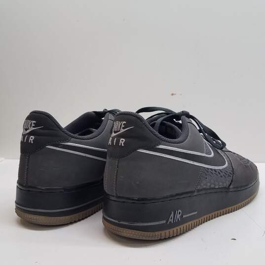 Nike Air Force 1 Grey Croc Sneakers  488298-044 Size 12 image number 4