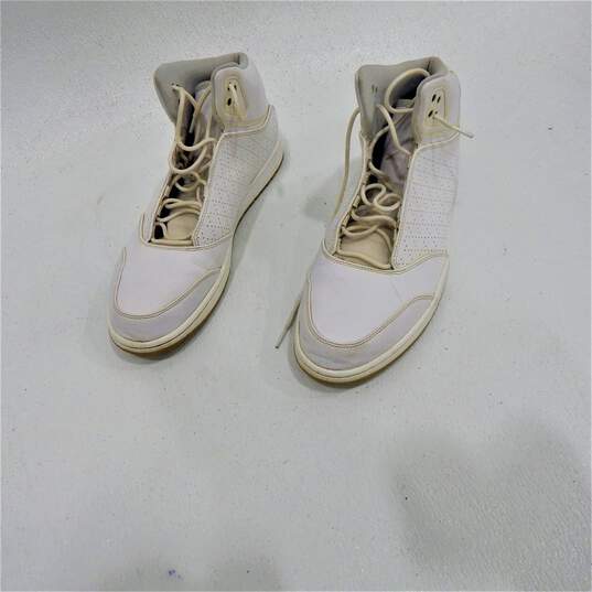 Air Jordans 1 Flight 5 Premium White Grey Men's Shoes Size 13 image number 2