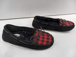 Women's Black & Red Slippers Size 8 alternative image
