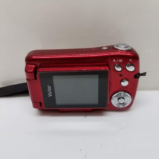 Vivitar ViviCam T324 12.1 MP Compact Digital Camera Red image number 2
