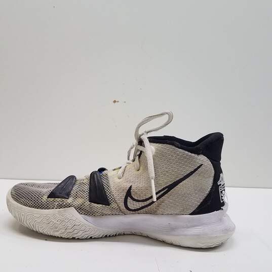 Nike Kyrie 7 Hip-Hop (GS) Athletic Shoes White Black CT4080-105 Size 6Y Women's Size 7.5 image number 2