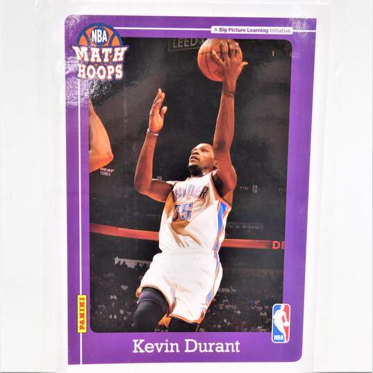 2012 Kevin Durant Panini Math Hoops 5x7 Basketball Card OKC Thunder image number 1