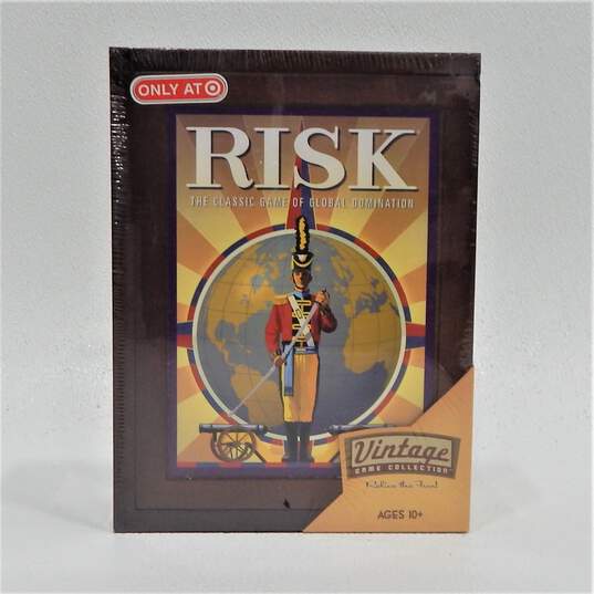 Sealed 2009 Hasbro Target Risk Vintage Game Collection Wood Box Board Game image number 1
