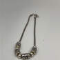 Designer Brighton Silver-Tone Fox Tail Chain Sliding Beaded Necklace image number 2
