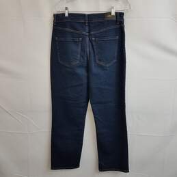 Express Straight Ankle high rise dark wash jeans women's 8 nwt alternative image