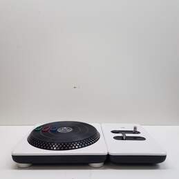 Sony PS3 DJ Hero wireless turntable controller and microphone - white alternative image