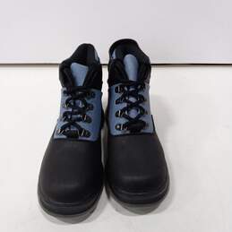 Predictions Women's Black/Blue Denim Lace-Up Boots Size 6