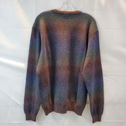 Long Sleeve Pullover V-Neck Extra Fine Wool Sweater Size L alternative image
