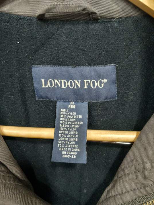 London Fog Brown Insulated Coat Men's Size M image number 2