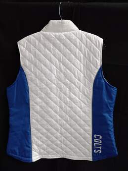 Women’s NFL Indianapolis Colts Full-Zip Quilted Vest Sz XL alternative image