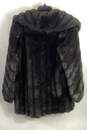 Monterey Women Black Fur Coat Sz 8 image number 2
