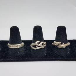 Sterling Silver Assorted Ring Jewelry Bundle 3pcs 15.2g