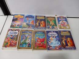 10 Pc. Bundle or Assorted Disney VHS Tapes