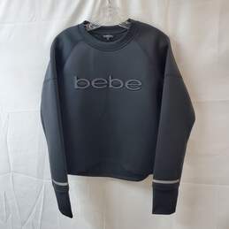 Bebe Sport Black Cropped Sweatshirt