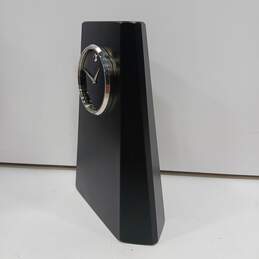 Movado Black Tapered Desk Clock/Paperweight IOB alternative image