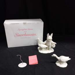 Department 56 Snow Bunnies Goosey Goosey & Gander Figurines - IOB