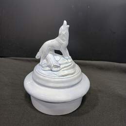 Howling Wolf Ceramic Stein 17.25" Tall alternative image