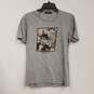 Unisex Adults Gray Crew Neck Short Sleeve Pullover Graphic T-Shirt Size 48 image number 1