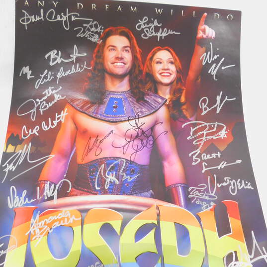 Joseph and the Amazing Technicolor Dreamcoat Cast Signed Poster 2014 through 15 N American Tour image number 3