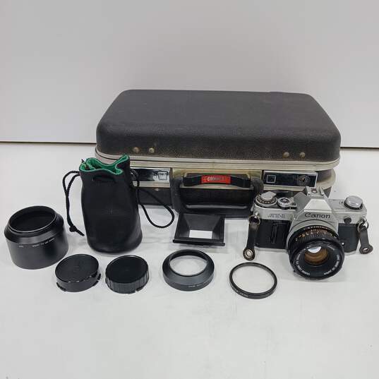 Canon AT-1 35mm SLR Film Camera Bundle in Camrex Hard Case image number 1