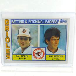 1984 HOF Cal Ripken Jr/Mike Boddicker Topps Team Checklist Baltimore Orioles