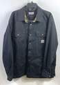 Carhartt Men Black Rugged Fleece Snap Front Shirt Jacket XL image number 1