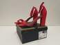 Worthington Beckwith Red Velvet Strappy Heel Sandals Women's Size 8 image number 1
