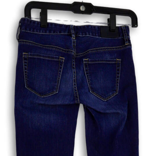 Womens Blue Denim Medium Wash Pockets Stretch Skinny Leg Jeans Size 25 image number 4