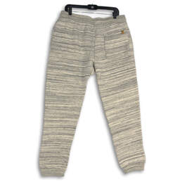 NWT Womens Gray Slash Pockets Elastic Waist Tapered Leg Sweatpants Size L alternative image