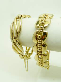 Vintage Monet Gold Tone Necklaces & Bracelets 190.9g alternative image