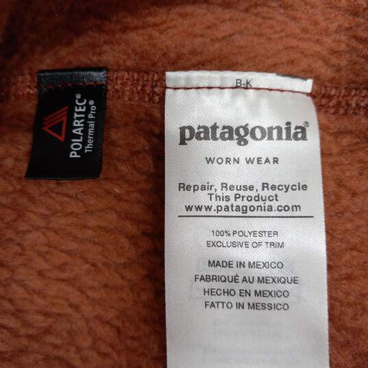Patagonia Orange Re-Tool Snap-T Fleece Pullover Women's Size M image number 4