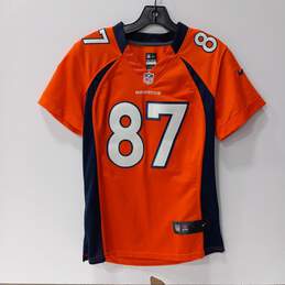 Orange Denver Broncos # 87 Decker Jersey Size M