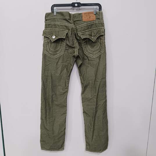 True Religion Men's Green Jeans Size 34 image number 2