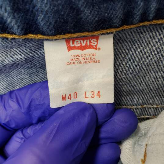 Levi Strauss and Co. 517 Men's Blue Jeans Size 40x34 image number 4