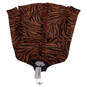 Womens Brown Animal Print Long Cuff Sleeve Point Collar Button Up Shirt Size XL image number 3