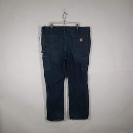 Mens Relaxed Fit Medium Wash Denim 5 Pocket Design Carpenter Jeans Size 44X32 alternative image