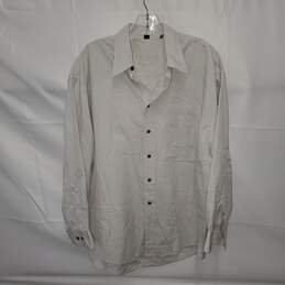 Nordstrom Natural Style Cotton Button Up Shirt Size 16.5R