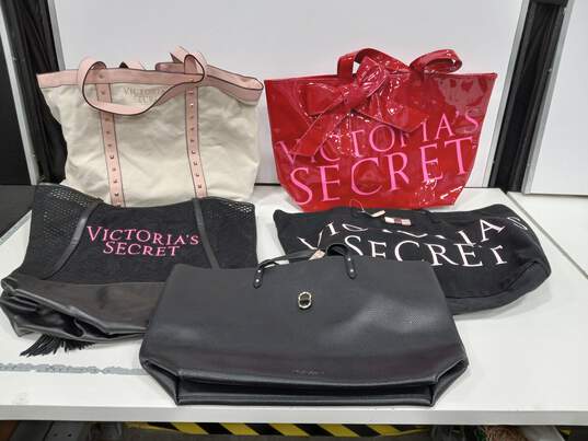 Bundle of 5 Assorted Victoria's Secret Tote Purses image number 1